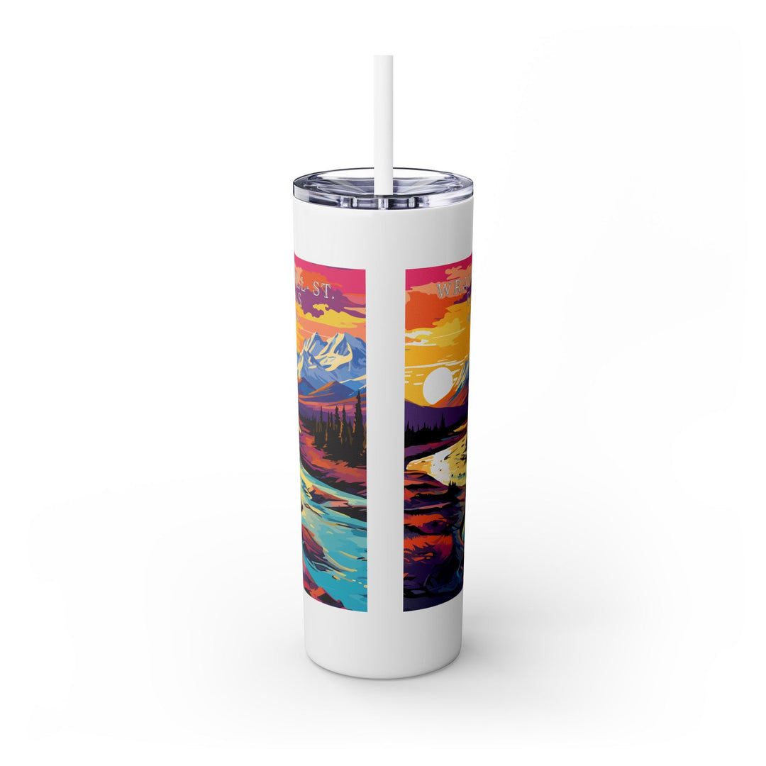 Wrangell - St. Elias National Park Skinny Tumbler, 20oz - My Nature Book Adventures