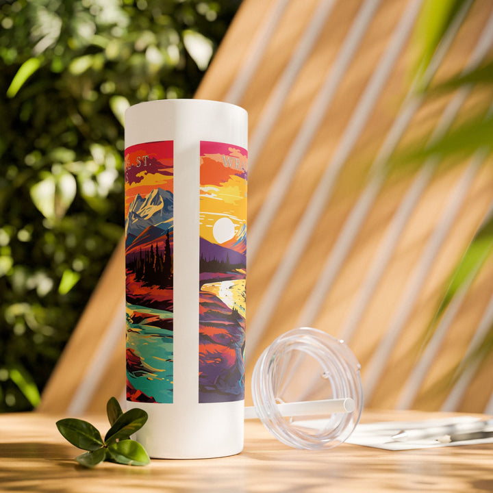 Wrangell - St. Elias National Park Skinny Tumbler, 20oz - My Nature Book Adventures