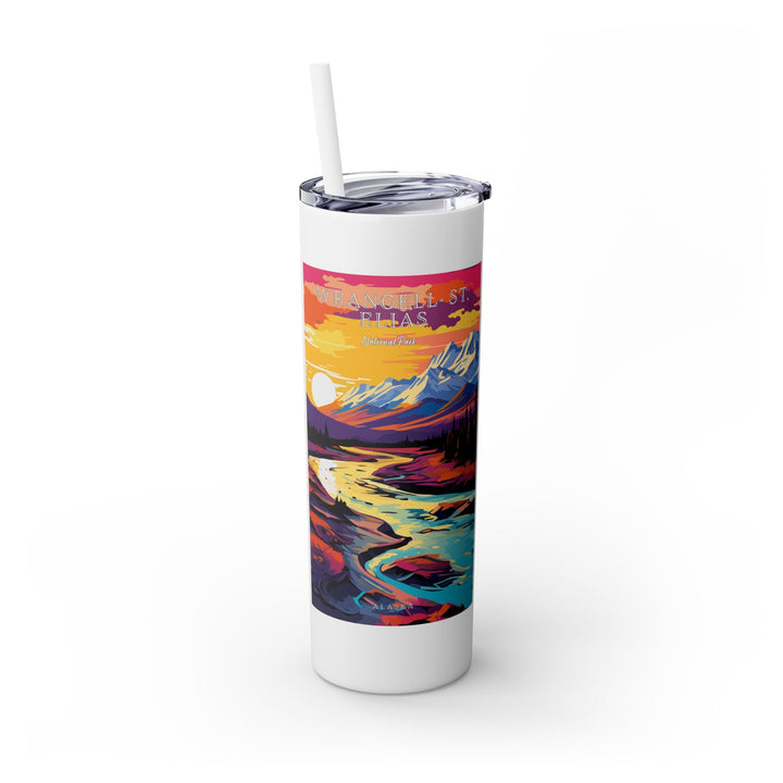 Wrangell - St. Elias National Park Skinny Tumbler, 20oz - My Nature Book Adventures