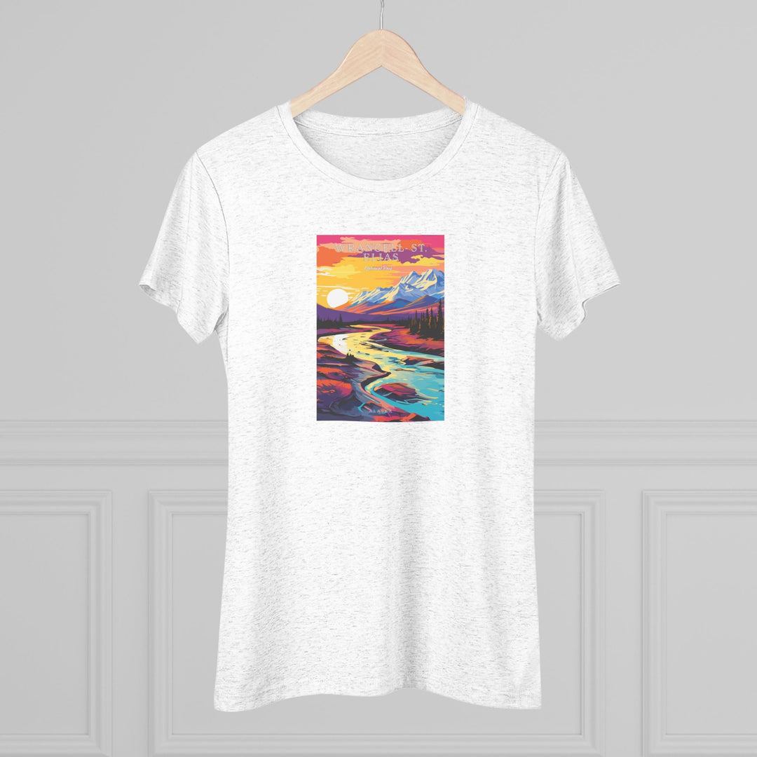 Wrangell St. Elias National Park Women's Triblend Tee - My Nature Book Adventures