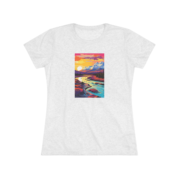 Wrangell St. Elias National Park Women's Triblend Tee - My Nature Book Adventures