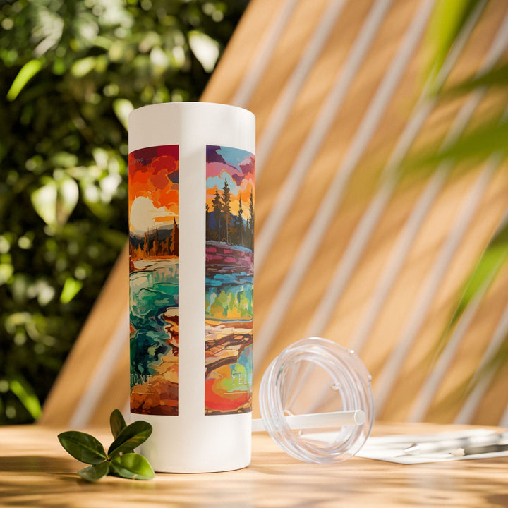 Yellowstone National Park Skinny Tumbler, 20oz - My Nature Book Adventures