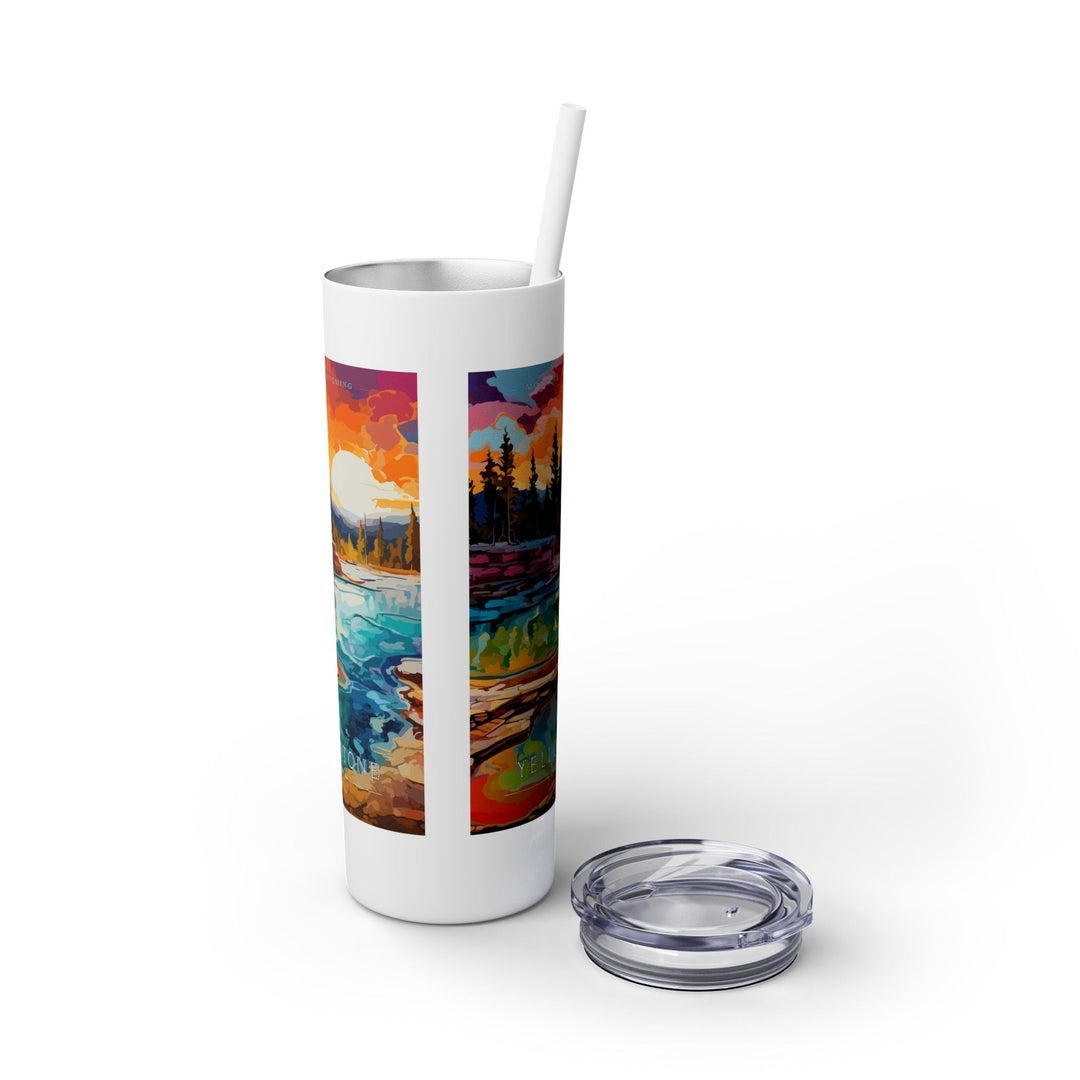 Yellowstone National Park Skinny Tumbler, 20oz - My Nature Book Adventures