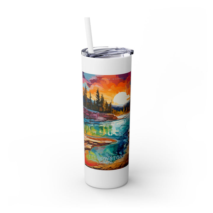 Yellowstone National Park Skinny Tumbler, 20oz - My Nature Book Adventures