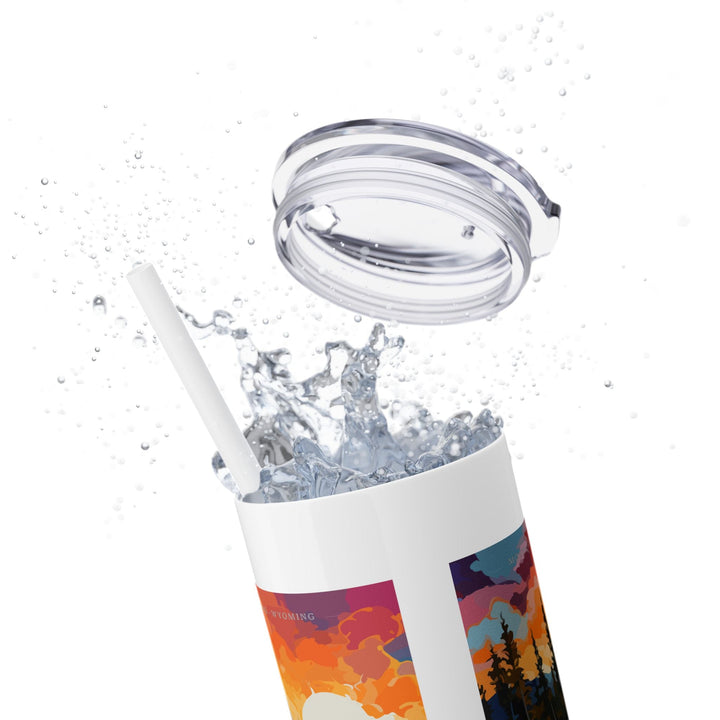 Yellowstone National Park Skinny Tumbler, 20oz - My Nature Book Adventures