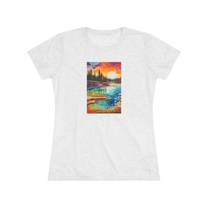 Yellowstone National Park Women's Triblend Tee - My Nature Book Adventures