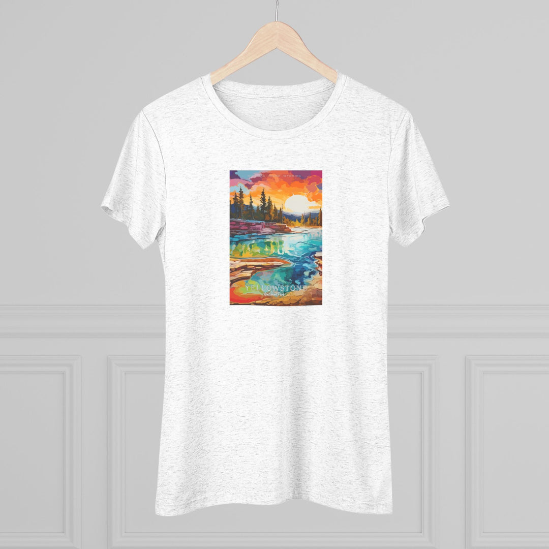 Yellowstone National Park Women's Triblend Tee - My Nature Book Adventures