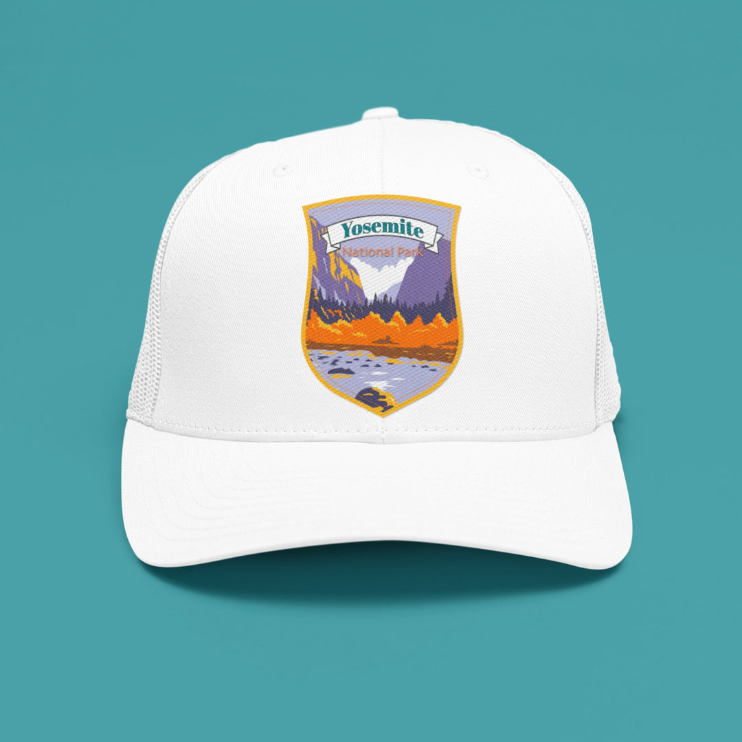 Yosemite National Park Badge - Trucker Hat - My Nature Book Adventures