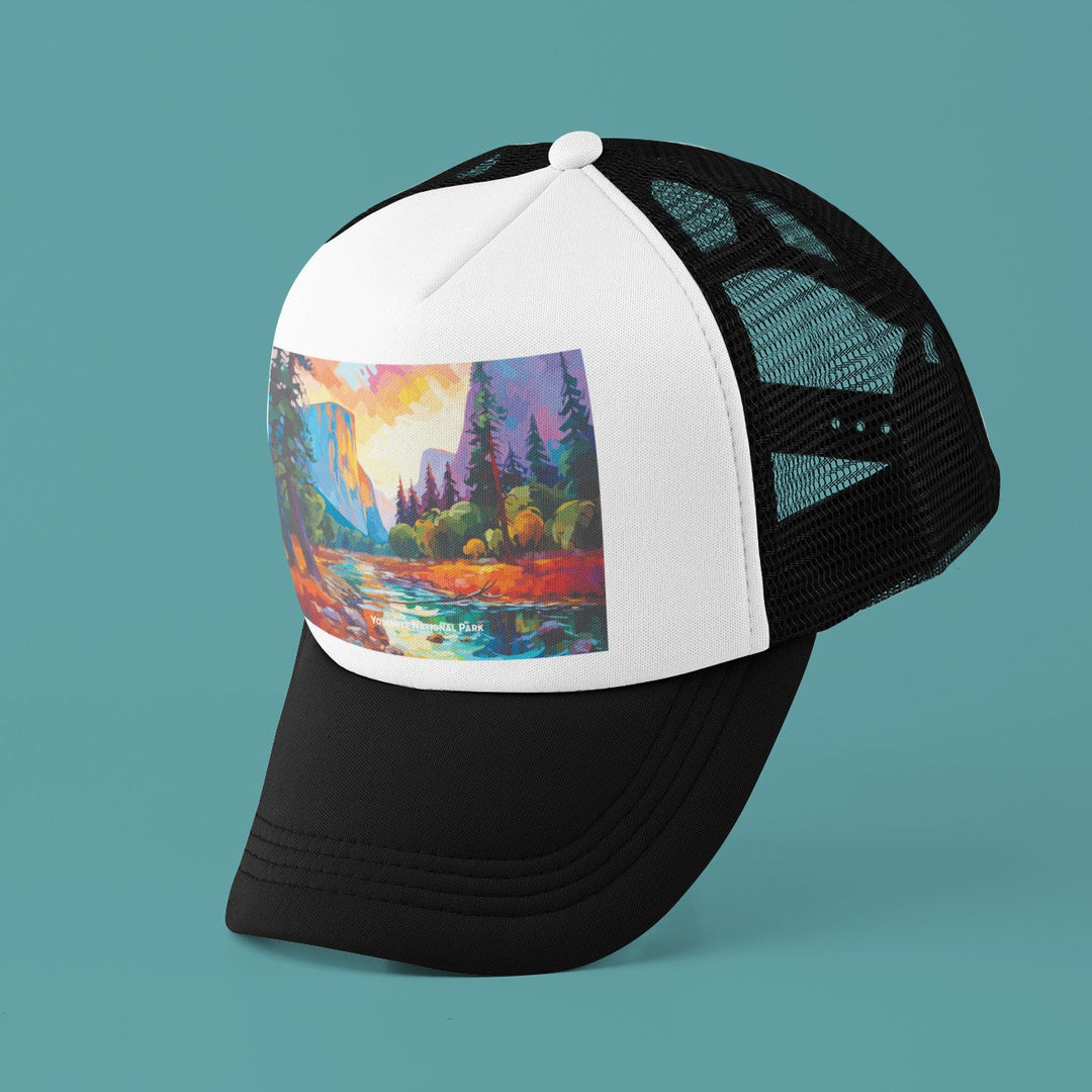 Yosemite National Park - Pop Art - Trucker Hat - My Nature Book Adventures