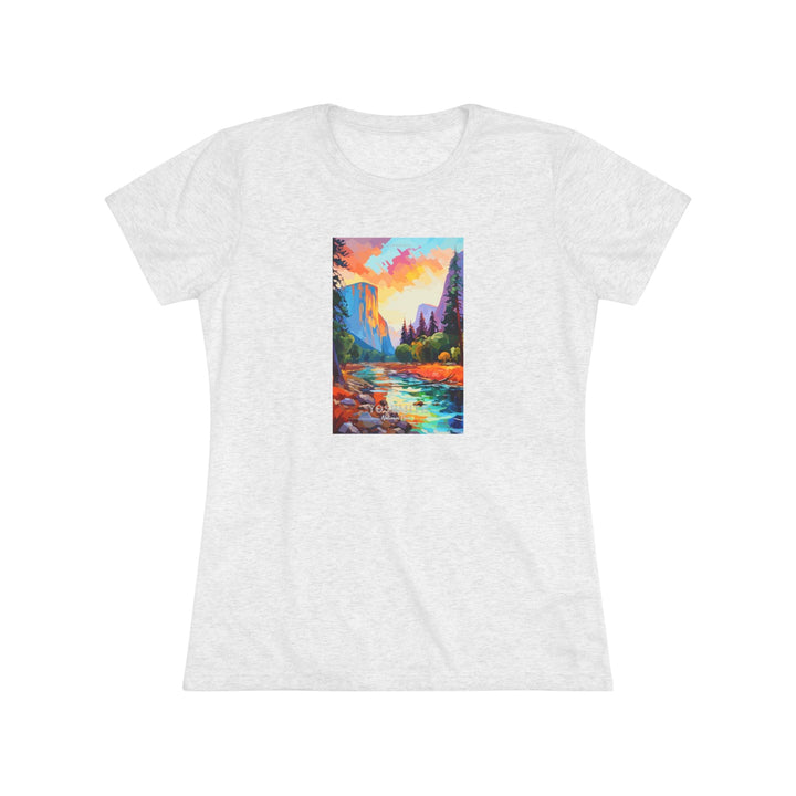 Yosemite National Park Women's Triblend Tee - My Nature Book Adventures