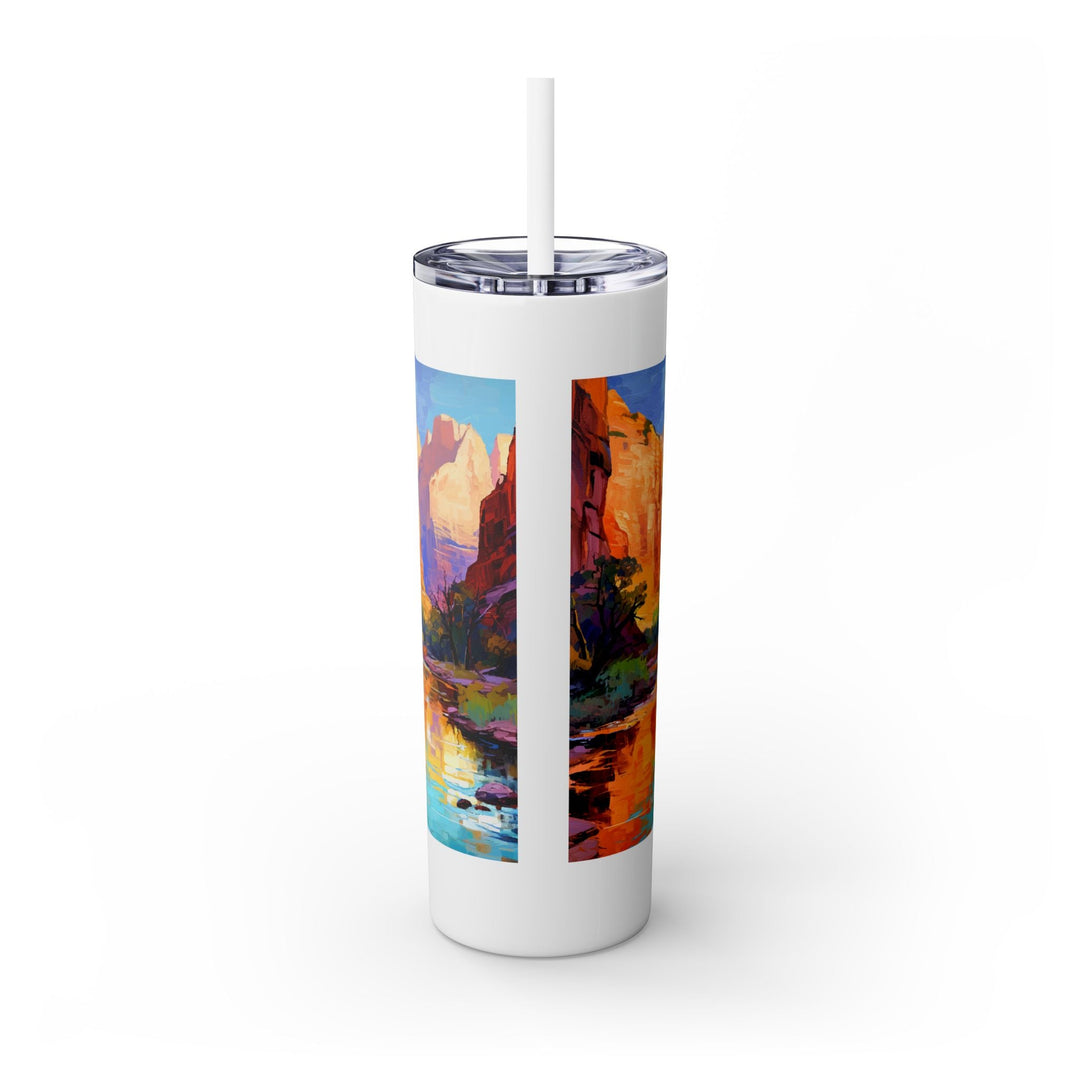 Zion National Park Skinny Tumbler, 20oz - My Nature Book Adventures