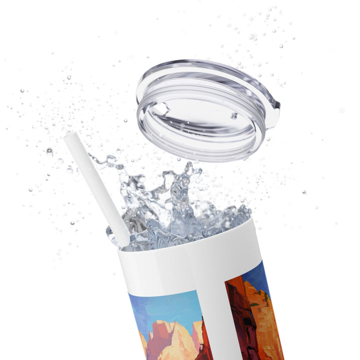 Zion National Park Skinny Tumbler, 20oz - My Nature Book Adventures