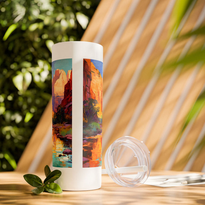 Zion National Park Skinny Tumbler, 20oz - My Nature Book Adventures