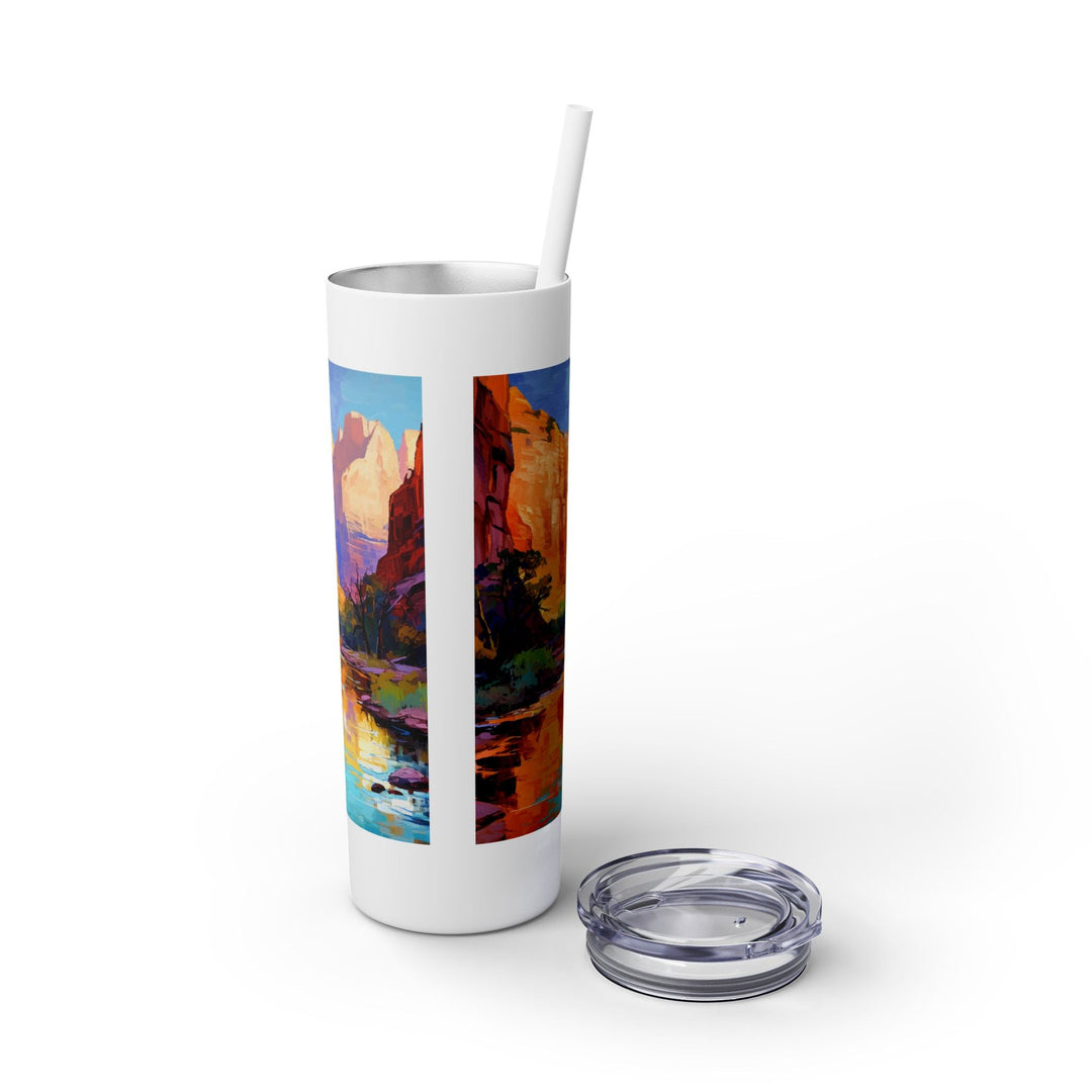 Zion National Park Skinny Tumbler, 20oz - My Nature Book Adventures