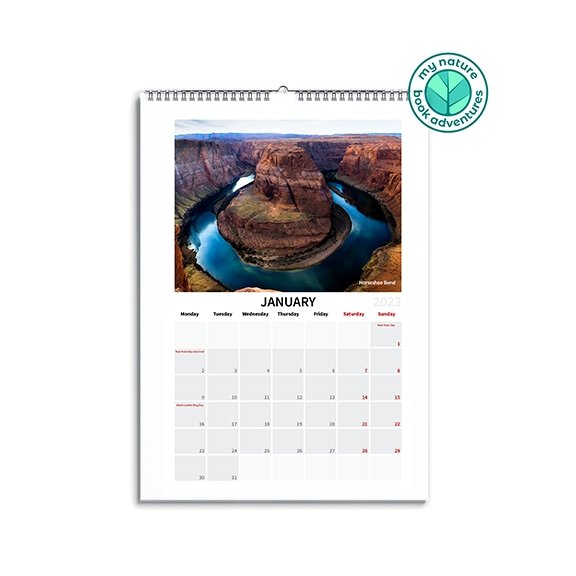 2023 - Arizona Parks - Premium Calendar - My Nature Book Adventures