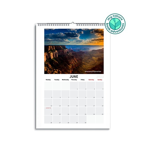 2023 - Arizona Parks - Premium Calendar - My Nature Book Adventures