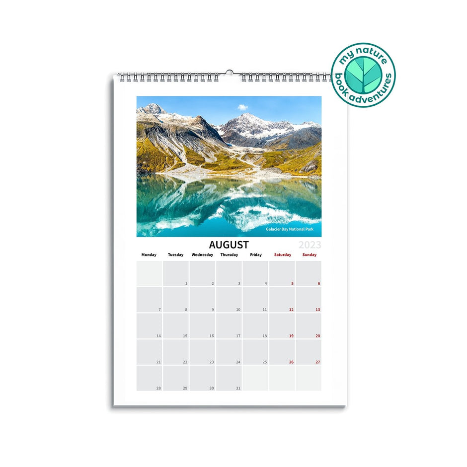 2023 - National Parks Calendar - My Nature Book Adventures