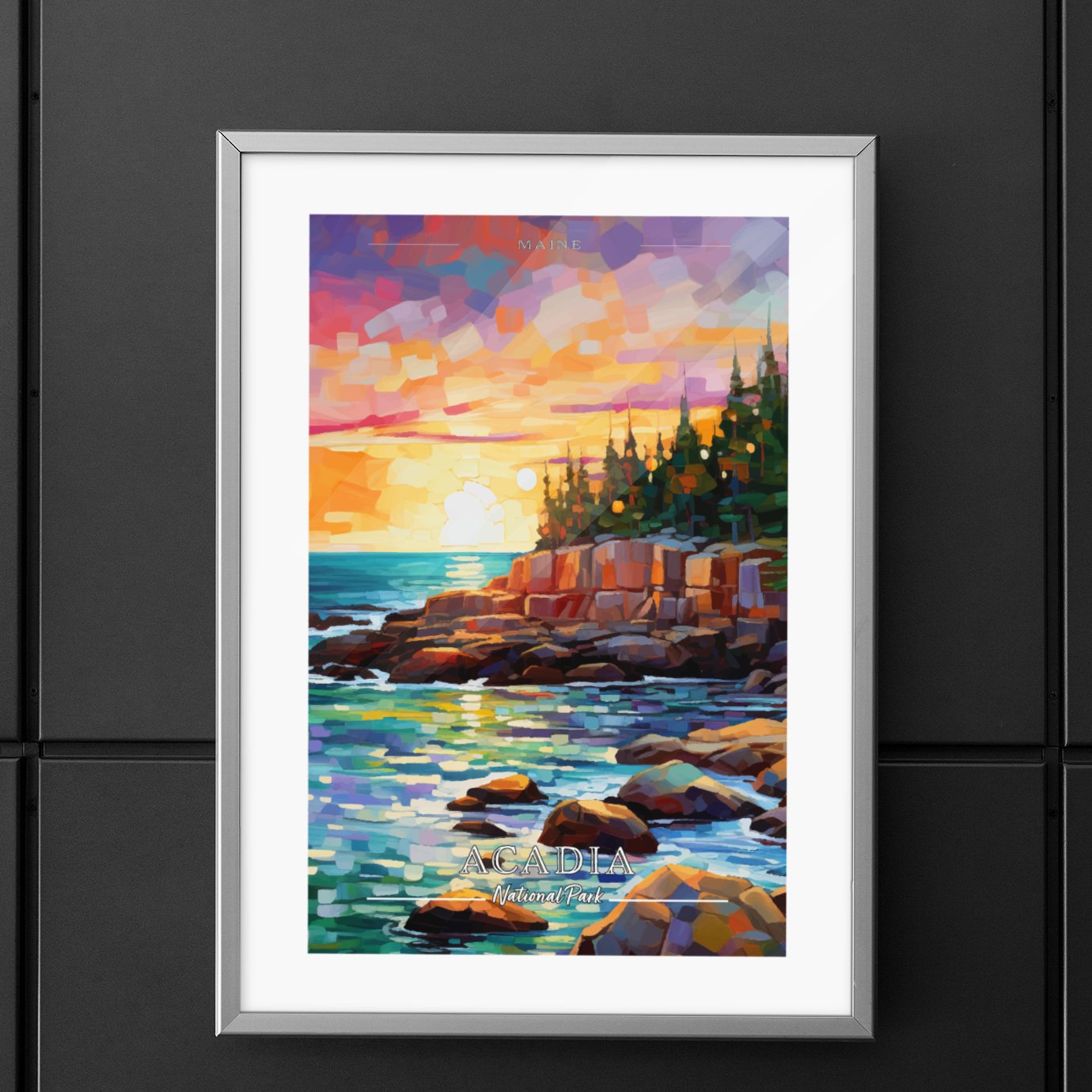 Acadia National Park Commemorative Poster: A Pop Art Tribute – My ...