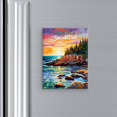 ACADIA NATIONAL PARK MAGNET - Pop Art-Inspired Classic Keepsake Collection - My Nature Book Adventures
