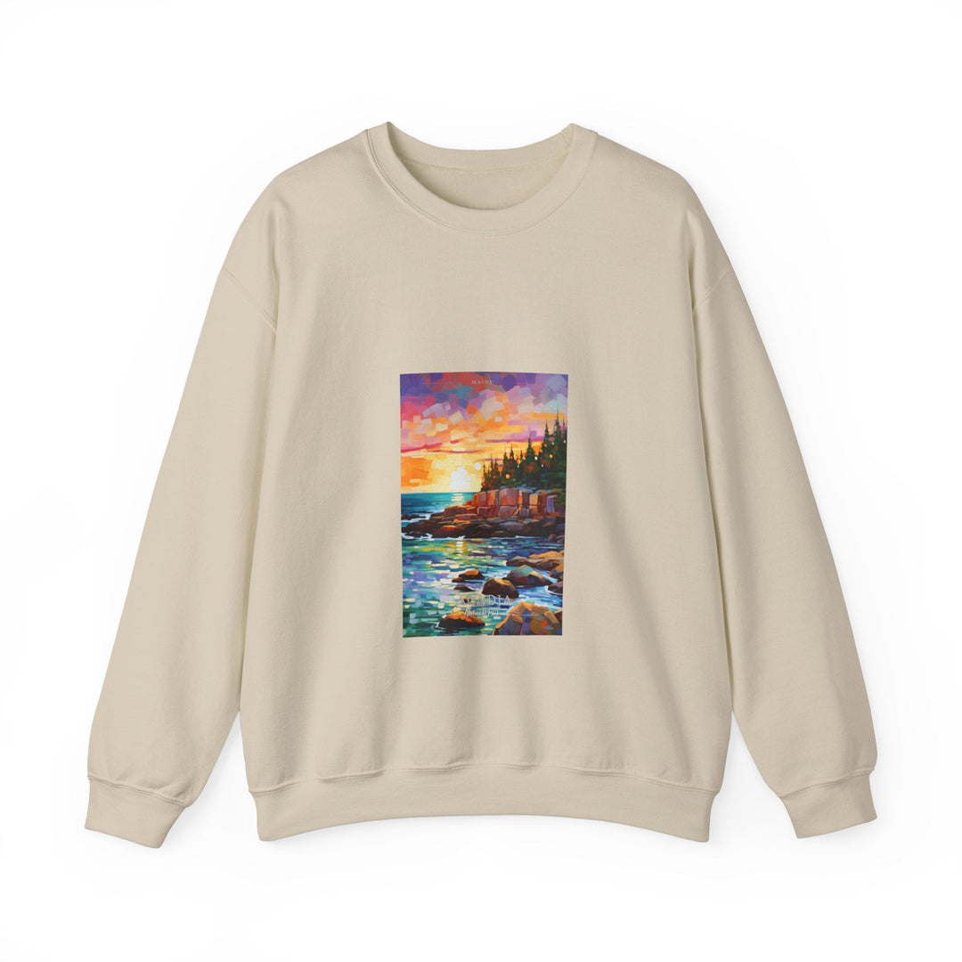 Acadia National Park - Pop Art Inspired Crewneck Sweatshirt - My Nature Book Adventures