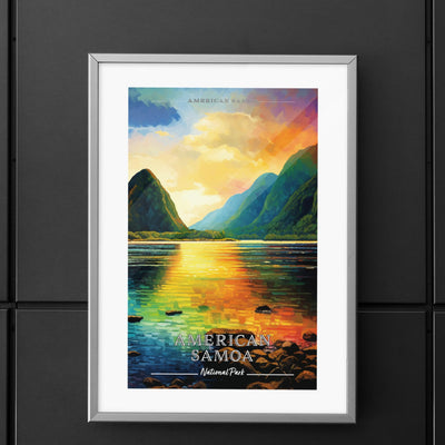 American Samoa National Park Commemorative Poster: A Pop Art Tribute - My Nature Book Adventures