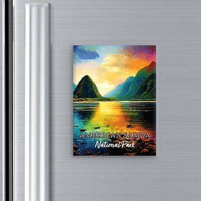 AMERICAN SAMOA NATIONAL PARK MAGNET - Pop Art-Inspired Classic Keepsake Collection - My Nature Book Adventures
