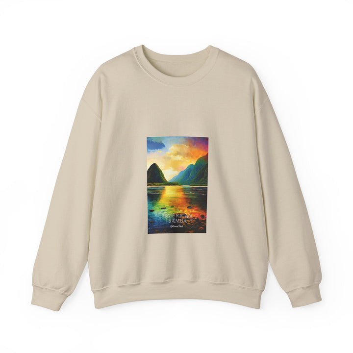 American Samoa National Park - Pop Art Inspired Crewneck Sweatshirt - My Nature Book Adventures