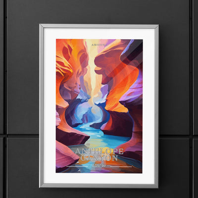 Antelope Canyon - Must See Commemorative Poster: A Pop Art Tribute - My Nature Book Adventures