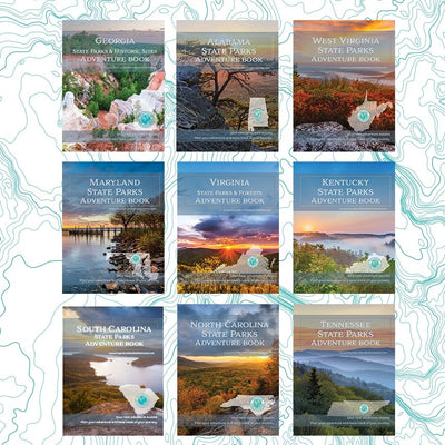 Appalachia Combo - North Carolina + Maryland + Tennessee + Virginia + South Carolina + Georgia + Alabama + West Virginia + Kentucky - My Nature Book Adventures