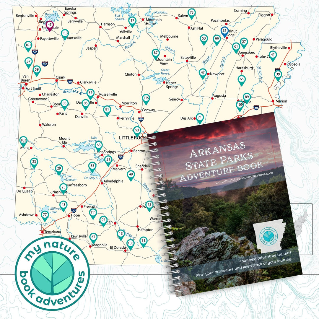 Arkansas State Parks - DIGITAL DOWNLOAD - Adventure Planning Journal - My Nature Book Adventures