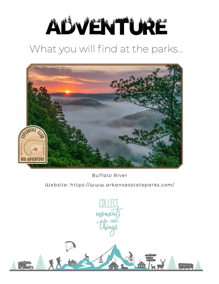 Arkansas State Parks - DIGITAL DOWNLOAD - Adventure Planning Journal - My Nature Book Adventures