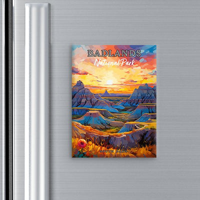 Badlands National Park Magnet - Pop Art-Inspired Classic Keepsake Collection - My Nature Book Adventures
