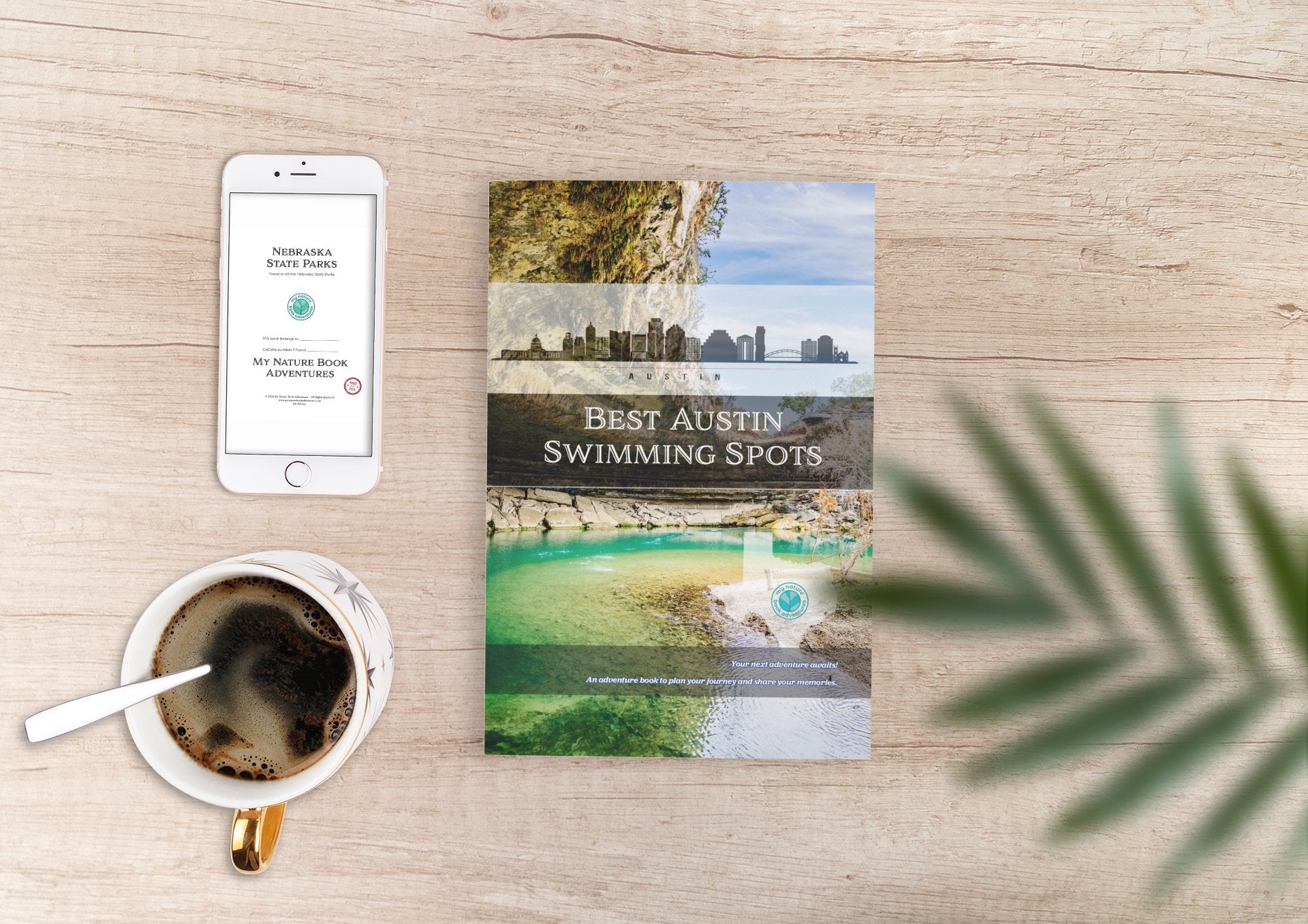 Texas Book + Best Swimming + Best Hiking + good Adventure List Poster Combo