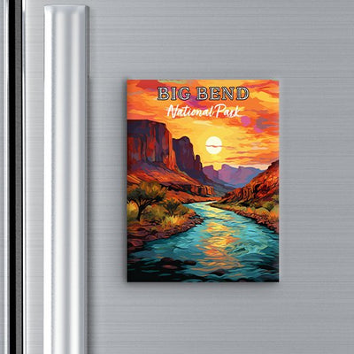 Big Bend National Park Magnet - Pop Art-Inspired Classic Keepsake Collection - My Nature Book Adventures