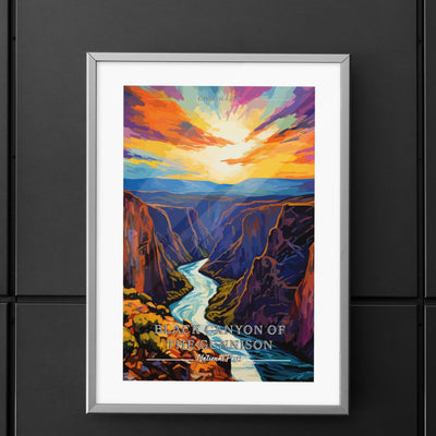 Black Canyon of the Gunnison National Park Commemorative Poster: A Pop Art Tribute - My Nature Book Adventures