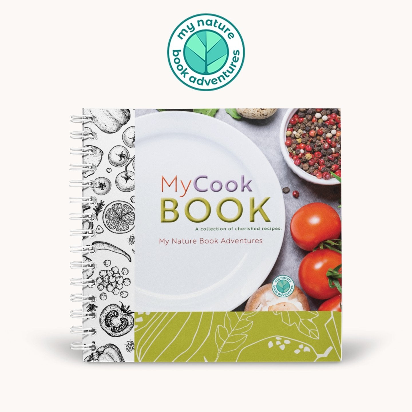 Build Your Own Custom - Cookbook Recipe Book - My Nature Book Adventures