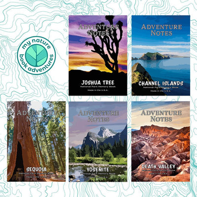 California National Parks - 5 Adventure Notes Bundle - My Nature Book Adventures