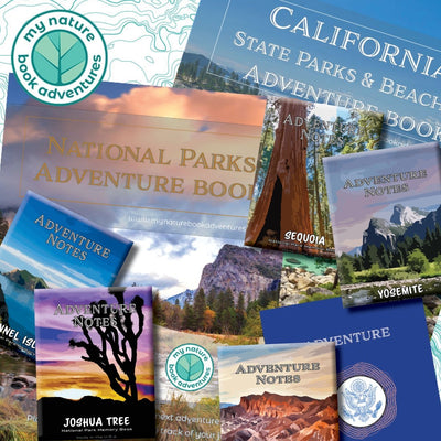 California State Parks + National Parks + Passport + 5 California Adventure Notes Combo - My Nature Book Adventures