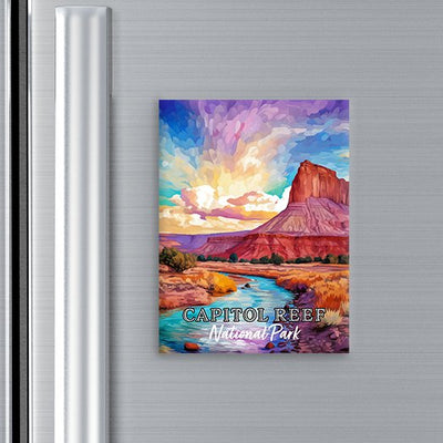 Capitol Reef National Park Magnet - Pop Art-Inspired Classic Keepsake Collection - My Nature Book Adventures