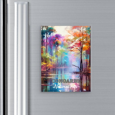Congaree National Park Magnet - Pop Art-Inspired Classic Keepsake Collection - My Nature Book Adventures