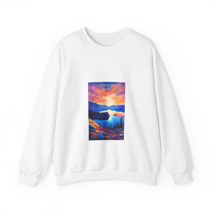 Crater Lake National Park - Pop Art Inspired Crewneck Sweatshirt - My Nature Book Adventures