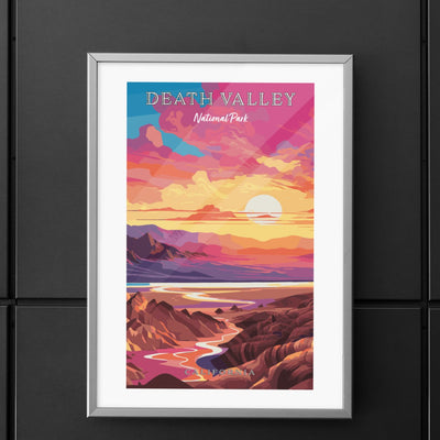 Death Valley National Park Commemorative Poster: A Pop Art Tribute - My Nature Book Adventures