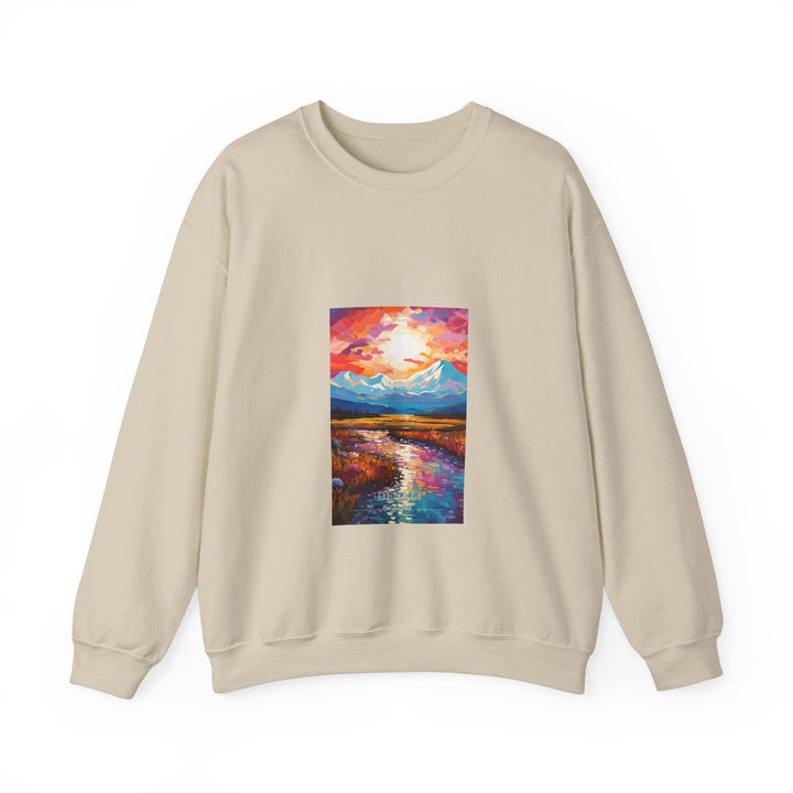 Denali National Park - Pop Art Inspired Crewneck Sweatshirt - My Nature Book Adventures
