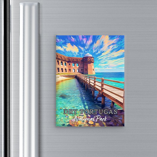 Dry Tortugas National Park Magnet - Pop Art-Inspired Classic Keepsake Collection - My Nature Book Adventures