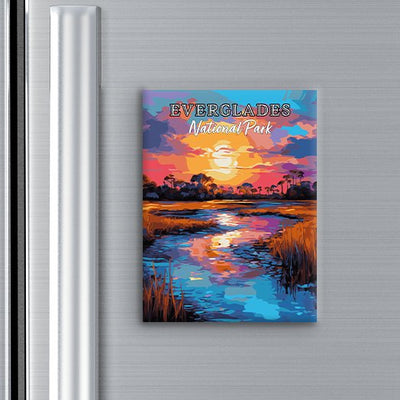 Everglades National Park Magnet - Pop Art-Inspired Classic Keepsake Collection - My Nature Book Adventures