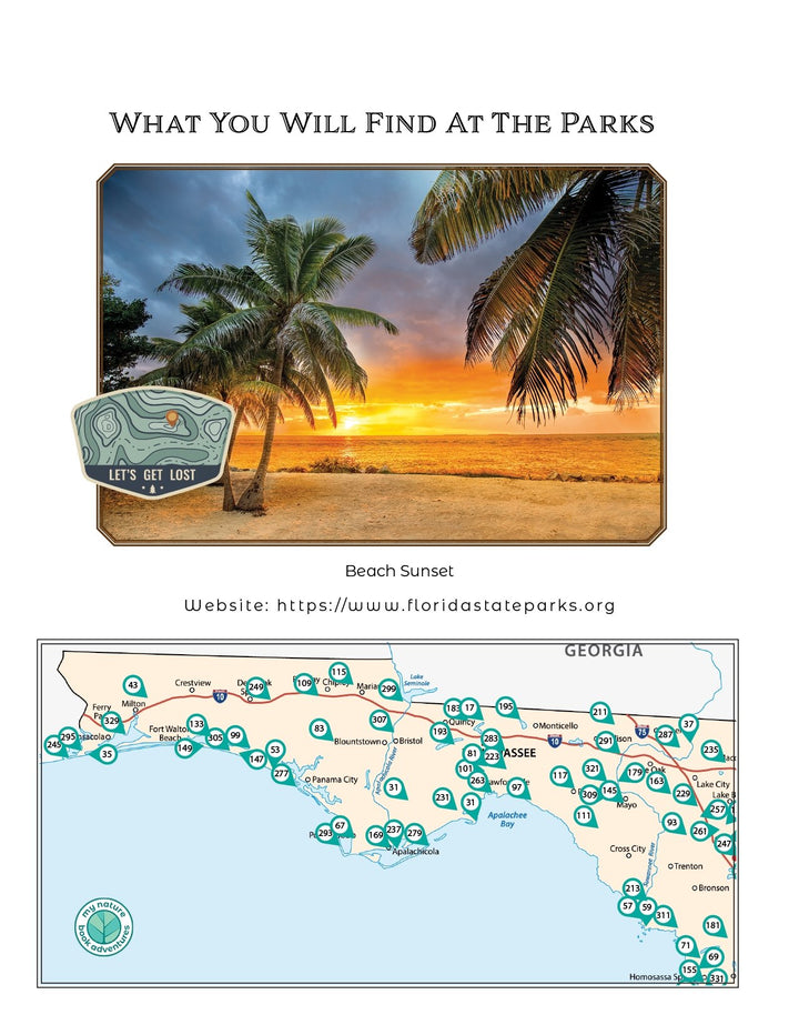 Florida State Parks & Sites - Adventure Planning Journal - My Nature Book Adventures