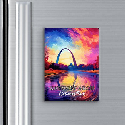 Gateway Arch National Park Magnet - Pop Art-Inspired Classic Keepsake Collection - My Nature Book Adventures