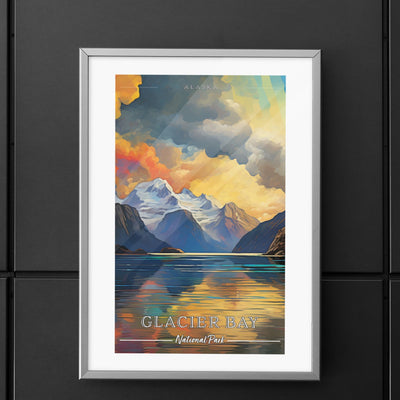 Glacier Bay National Park Commemorative Poster: A Pop Art Tribute - My Nature Book Adventures