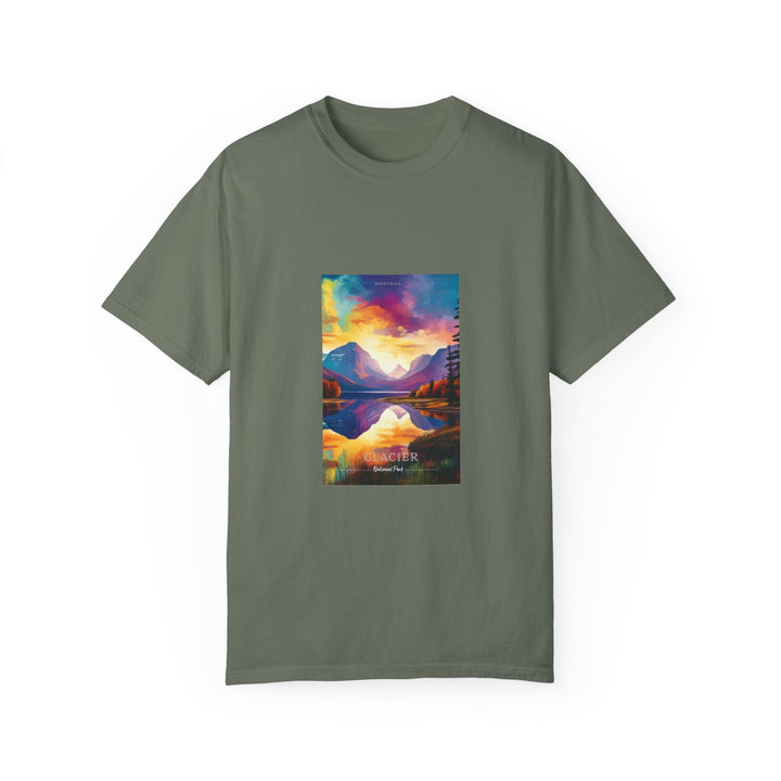 Glacier National Park Pop Art T-shirt - My Nature Book Adventures