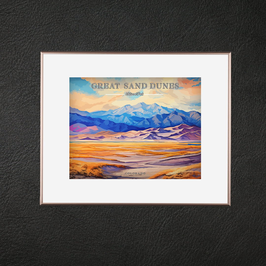 Great Sand Dunes National Park Commemorative Poster: A Pop Art Tribute - My Nature Book Adventures